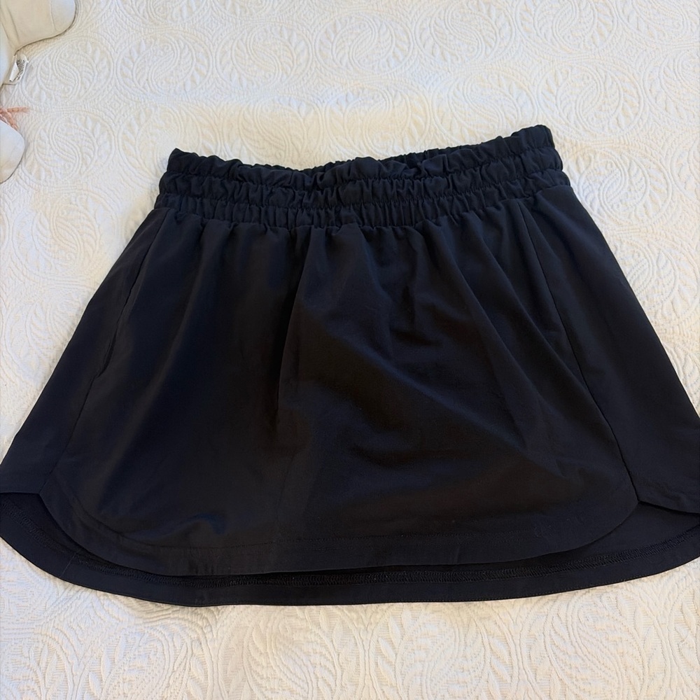 Black Zella Athletic Skirt with Elastic Waist